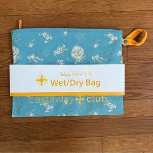 Disney Cruise Line Castaway Club Wet Dry Bag Blue Minnie Mickey